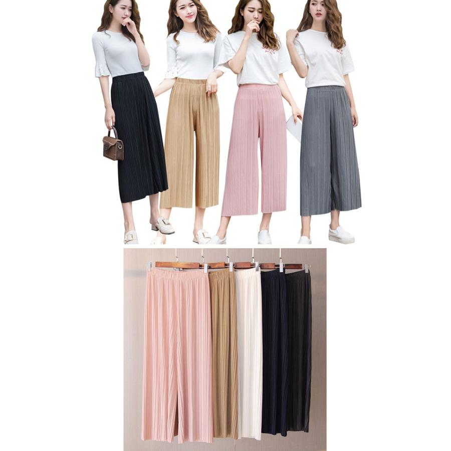 ワイドパンツ ボトムス シフォン プリーツパンツ レディース 快適通気 レディース 春夏 トレンド バーゲン |  | 01