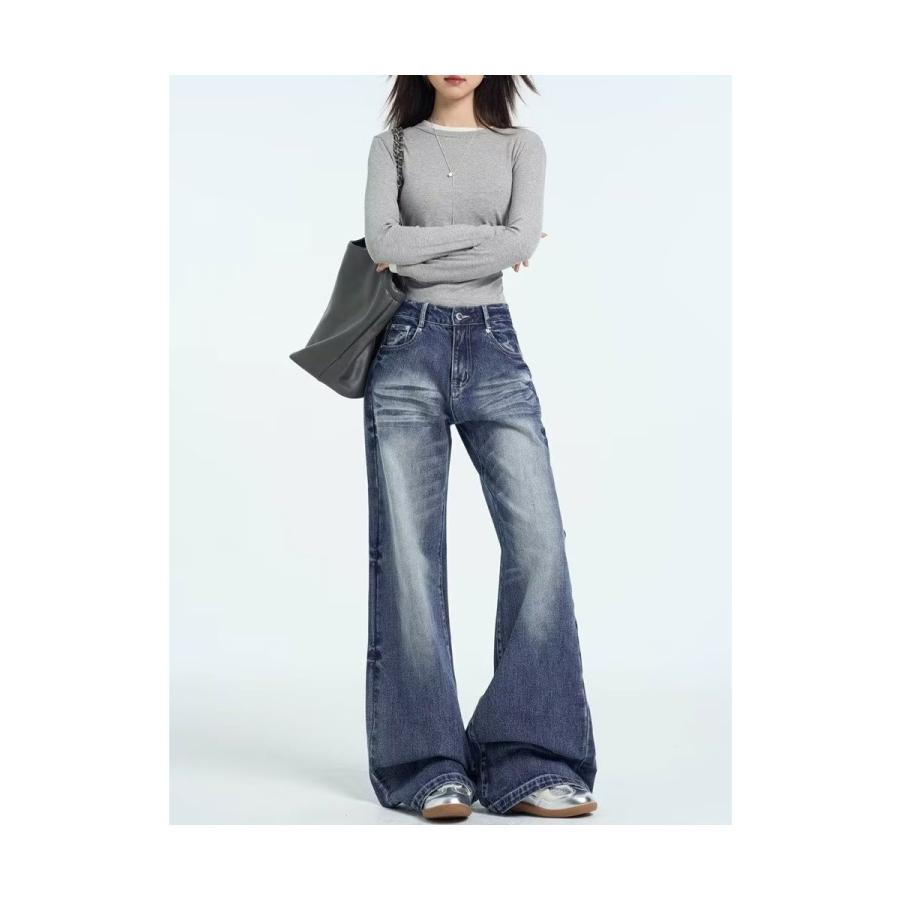 ストレッチ デニムパンツ レディース デニム ボトムス ゆったり 春 冬 秋 大きい サイズ 小さい フルレングス 美脚 脚長 カジュアル おしゃれ |  | 04