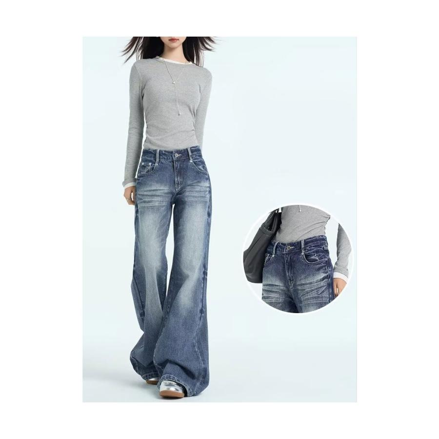 ストレッチ デニムパンツ レディース デニム ボトムス ゆったり 春 冬 秋 大きい サイズ 小さい フルレングス 美脚 脚長 カジュアル おしゃれ |  | 05