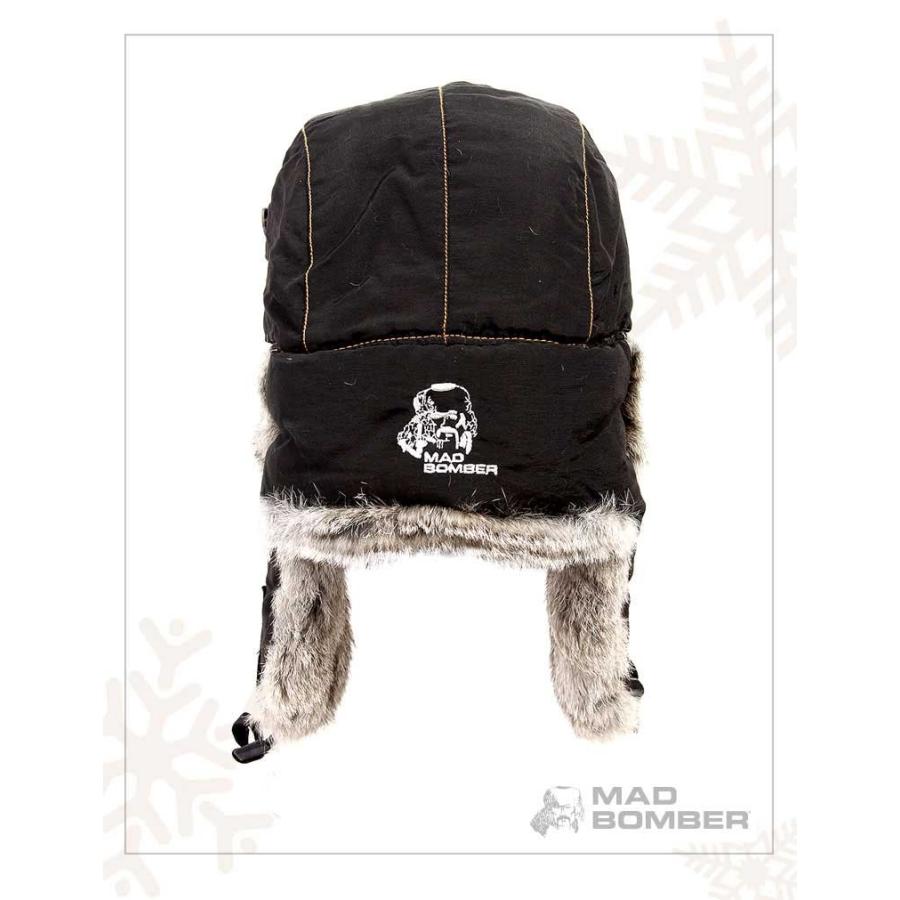 304 SKULL BLK hat キャップ ハット スキー帽子 ロシア パイロットキャップ 毛皮 冬帽子 ラビットファー100％ レディース メンズ　耳あて付き帽子 |  | 04