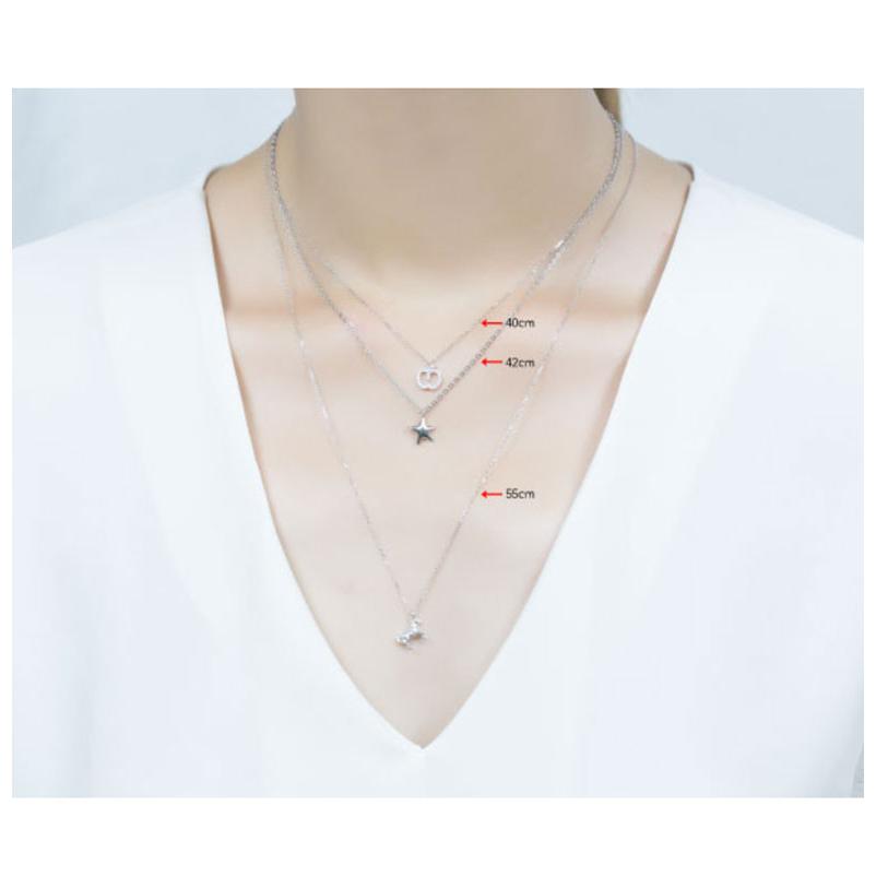 ネックレス シルバーチェーン 45cm シルバー 925 チェーン シルバー925