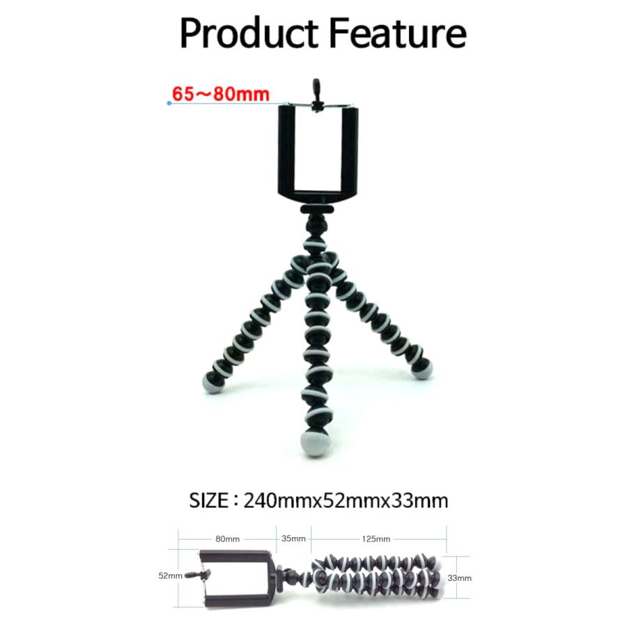 ゴリラポッド  ハイブリッド くねくね三脚 クネクネ三脚 スマホスタンド ゴリラポット 三脚 じどり棒 自撮り棒 スマホ スマートフォン |  | 02