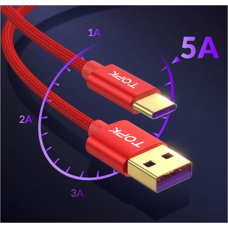 TOPK type-c ケーブル USB 1m Type C ケーブル 5A 急速充電 USB-Type-C 充電ケーブル 1m USB-C Xperia Galaxy iPad Pro MacBook switch モバイルバッテリー対応 |  | 03