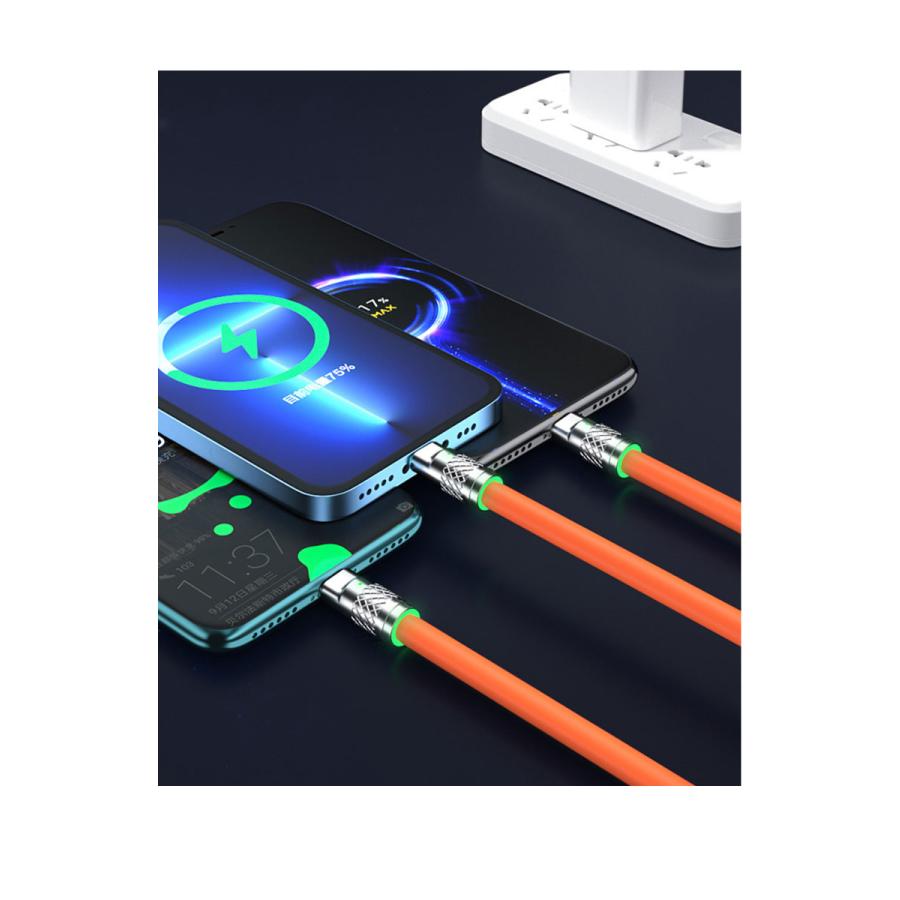 3in1 充電器ケーブル USBケーブル iPhoneケーブル Type-cケーブル Microケーブル 急速充電 ケーブル micro usb type−c 1.2m Android 充電ケーブル |  | 02