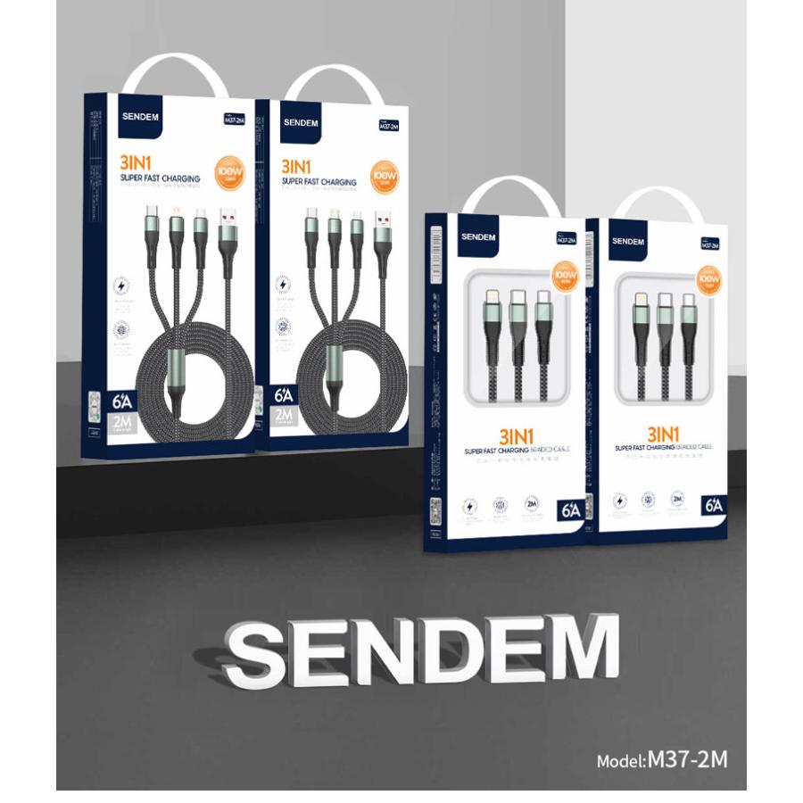 3in1 6A 充電器ケーブル USBケーブル iPhoneケーブル Type-cケーブル Microケーブル 急速充電 ケーブル micro usb type−c 1.2m Android 充電ケーブル |  | 09