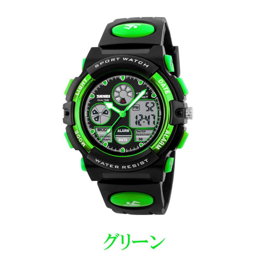 子供 腕時計 デジタル 防水 スポーツ ウォッチ 誕生日 プレゼント 可愛い おしゃれ アナログ 2タイム設定 キッズ ジュニア 女の子 男の子 中学生 メンズ Tokei086 Dami 通販 Yahoo ショッピング