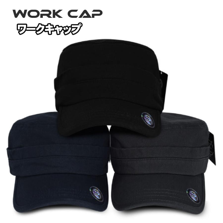 ワークキャップ メンズ レディース 黒 ブラック 帽子 キャップ 春 夏 秋 冬 オールシーズン メンズワークキャップ レディースワークキャップ カジュアル |  | 01