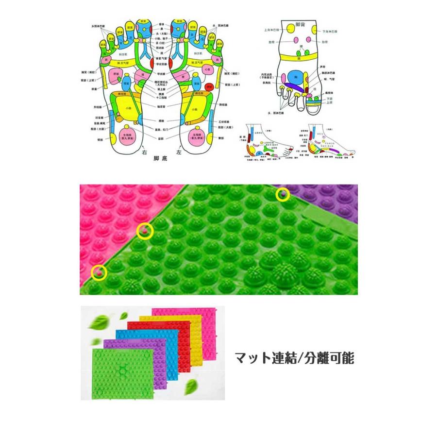 足つぼ マット 足もみ健康 足裏 マッサージ 足ツボ リラックス マッサージ用品 ツボ押し キッチンマット 足つぼ健康マット 冷え性 対策 予防 足 むくみ 解消 |  | 02