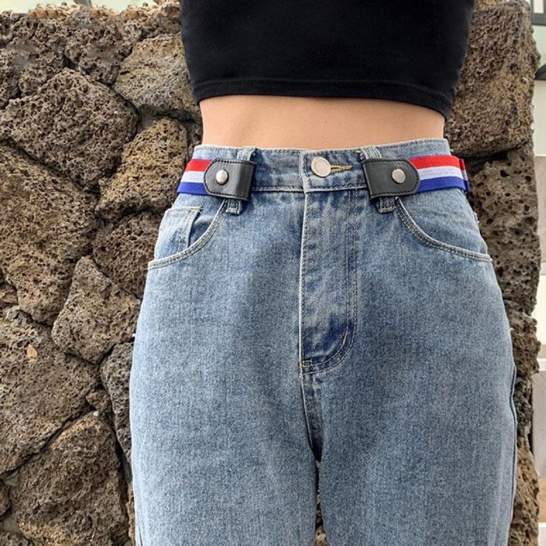 ゴムベルト ベルト レディース キッズ 子供 ゴム 穴なし バックル なし フリーサイズ 2way 調整 かわいい 簡単 ウエスト ワンタッチ 細 黒 白 シンプル |  | 02