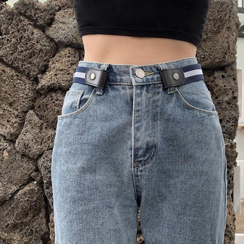 ゴムベルト ベルト レディース キッズ 子供 ゴム 穴なし バックル なし フリーサイズ 2way 調整 かわいい 簡単 ウエスト ワンタッチ 細 黒 白 シンプル |  | 03