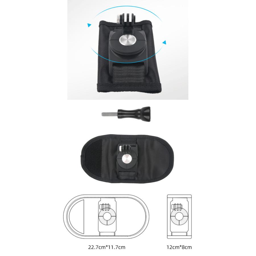 GoPro Pocket 4用 3用 2用ゴープロ アクセサリー gopro バックパックマウント カメラマウント マウントホルダー カメラ固定 DJI OSMO Action Gopro |  | 04