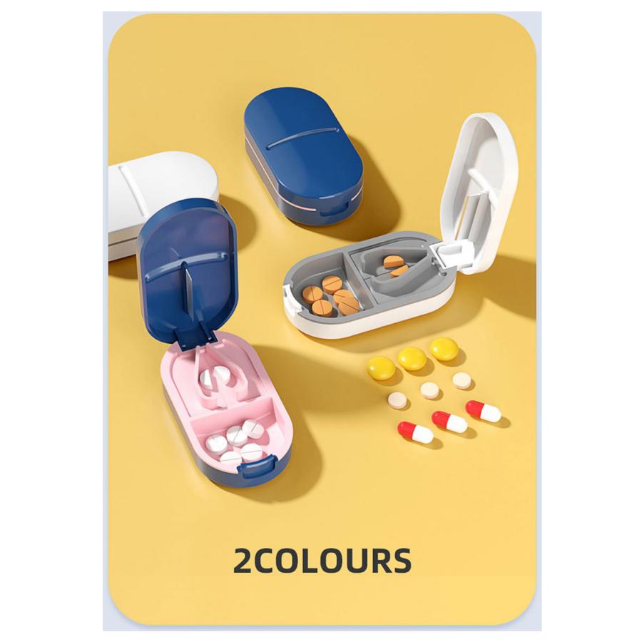 お薬カッター ピルカッター ピルケース 薬 錠剤 携帯 タブレット カット 割る 保管 ケース 2分割 サプリ 簡単カット 力がいらない 薬を半分に切る |  | 02