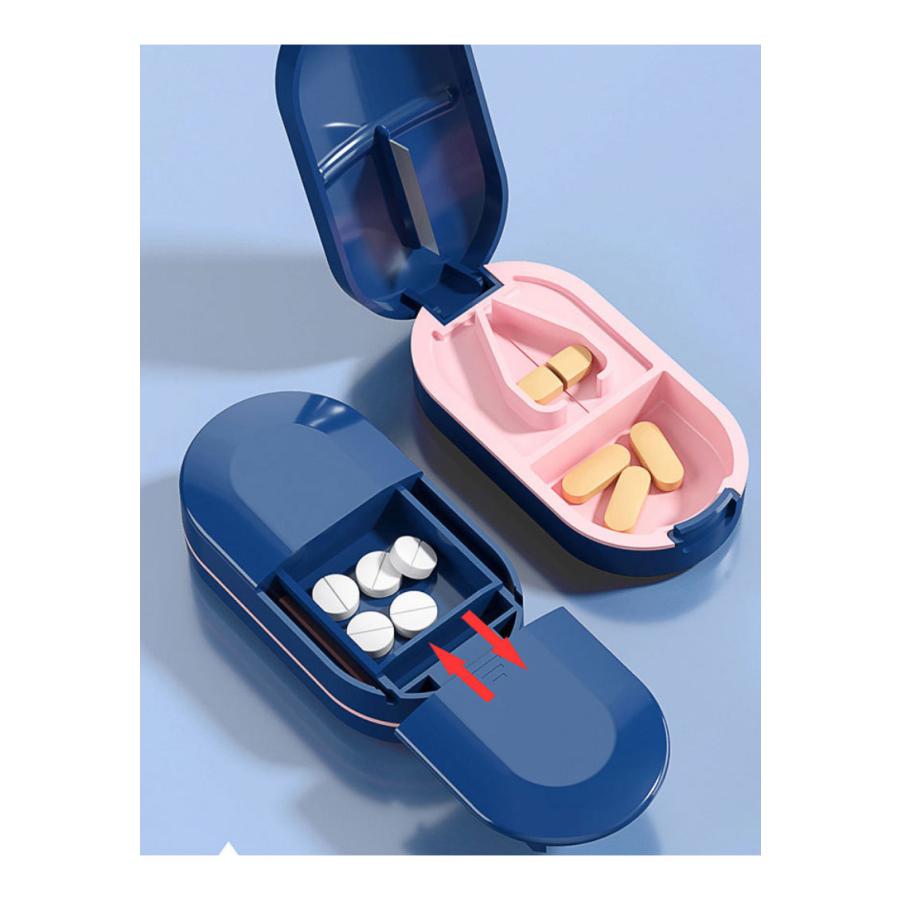 お薬カッター ピルカッター ピルケース 薬 錠剤 携帯 タブレット カット 割る 保管 ケース 2分割 サプリ 簡単カット 力がいらない 薬を半分に切る |  | 04