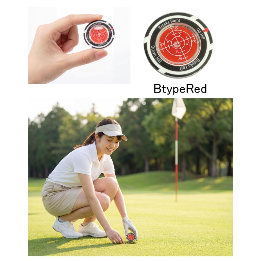 水平器付 マーカー ゴルフマーカー 水平器マーカー ゴルフ マーカー 水平器 ゴルフ用品 ボール 傾斜 スポーツ用品 グッズ 台座付き |  | 06