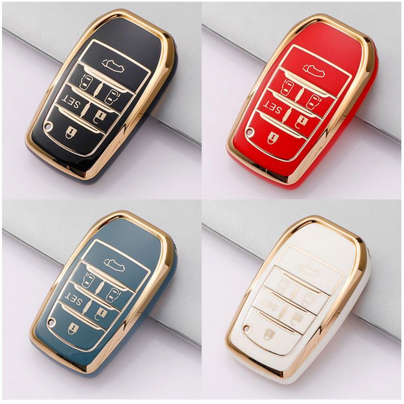 アルファード 鍵 カバー TOYOTA スマートキーケース キーカバー ト 30系  ヴェルファイア 30系 キーケース キーレスカバー 高級感あるゴールド　自動車パーツ | 