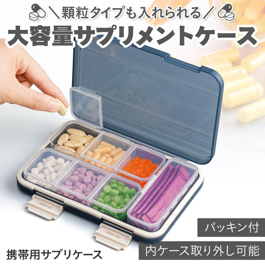 ピルケース 携帯用 小さい 大容量 キャラクター 大きめ デイ ナイト ピル オーガナイザー ウィークリー ポータブル錠剤コンテナ サプリメント 薬 抗菌防湿 |  | 01