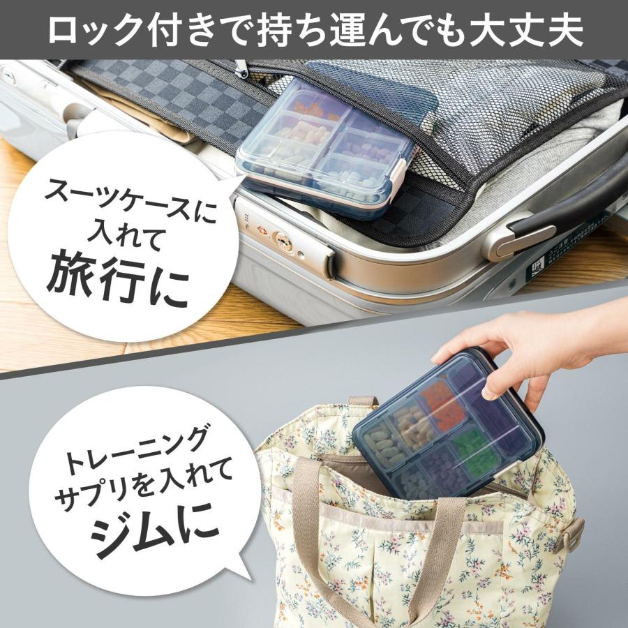 ピルケース 携帯用 小さい 大容量 キャラクター 大きめ デイ ナイト ピル オーガナイザー ウィークリー ポータブル錠剤コンテナ サプリメント 薬 抗菌防湿 |  | 04