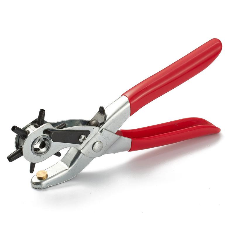 穴あけパンチ ベルト穴6サイズ ベルト 穴開け 回転式 ベルトポンチ 6段階式ダイヤル レザー ホールパンチ ベルトパンチ レザーポンチプライヤー 回転パンチ |  | 01