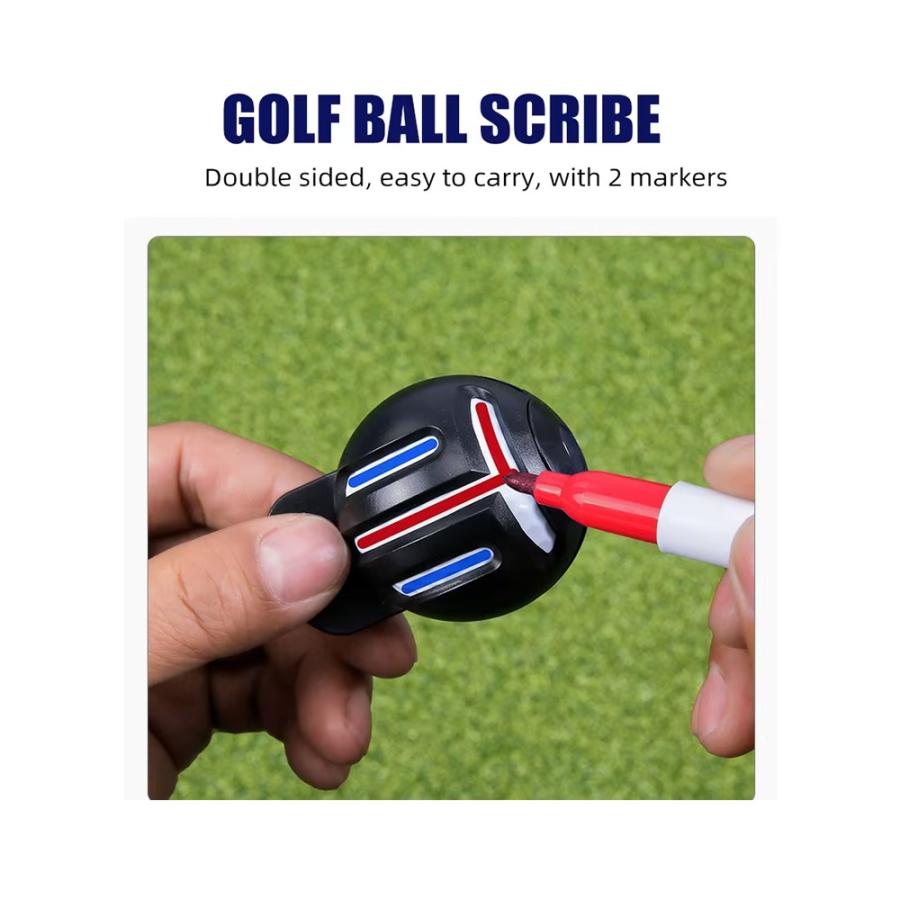 ゴルフ用品 ゴルフ ボール ライン マーカー ラインマーカー ボールライナー ボールラインマーカー ゴルフボール ラインマーカー T字ライン テンプレート |  | 01