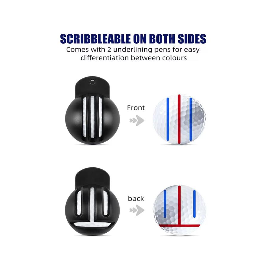 ゴルフ用品 ゴルフ ボール ライン マーカー ラインマーカー ボールライナー ボールラインマーカー ゴルフボール ラインマーカー T字ライン テンプレート |  | 02