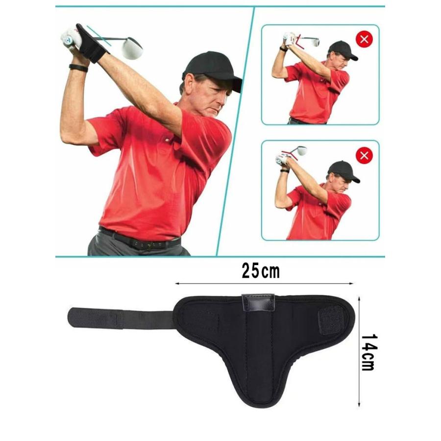 ゴルフ練習器具 スイング矯正 ゴルフトレーニングスイング補正用ゴルフリストブレース ゴルフスイングトレーナー 手首の折れ防止 右 左打ち共通 |  | 03