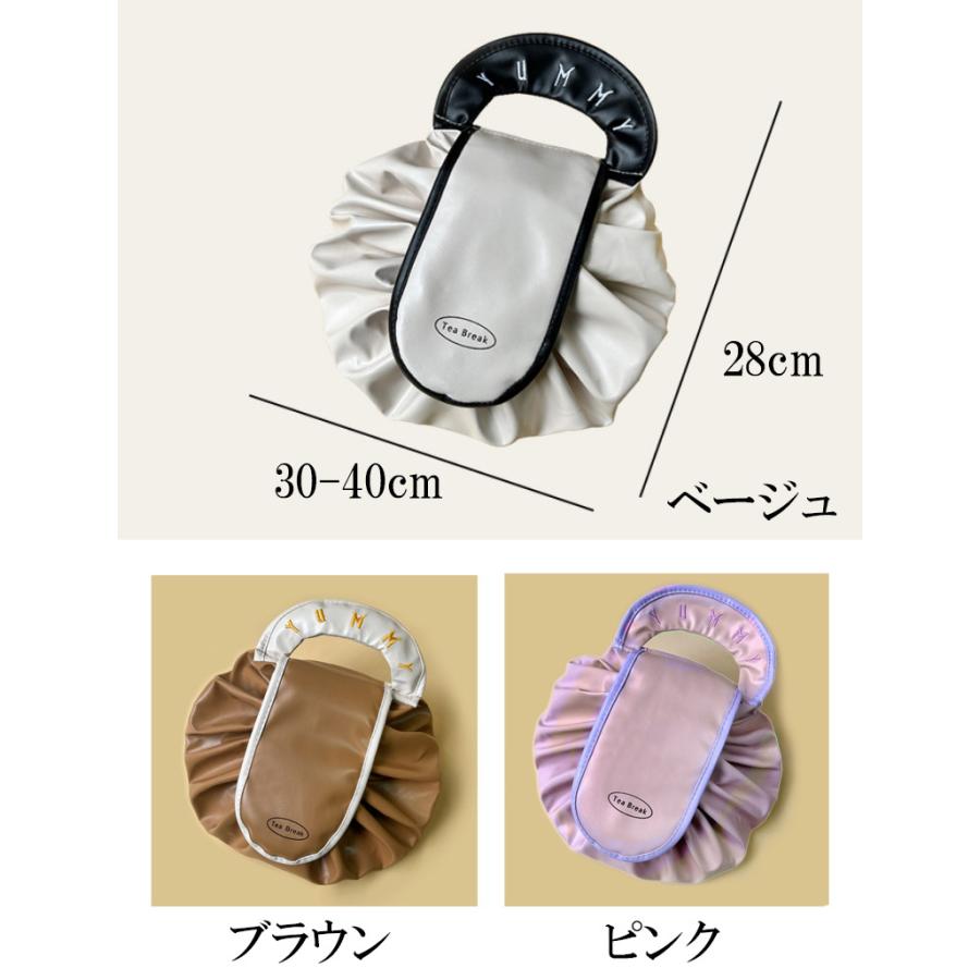 化粧ポーチ 巾着型 メイクポーチ コスメポーチ レディース 女性 大容量 収 トラベルポーチ 可愛い おしゃれ 便利 旅行 出張 外出 お出掛け 普段使い 婦人 |  | 11