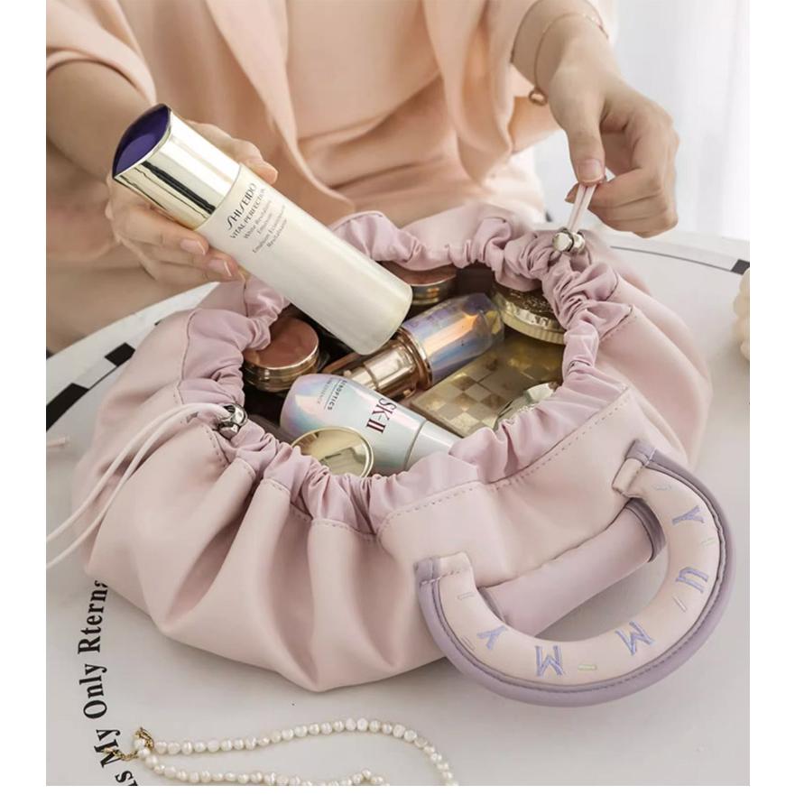 化粧ポーチ 巾着型 メイクポーチ コスメポーチ レディース 女性 大容量 収 トラベルポーチ 可愛い おしゃれ 便利 旅行 出張 外出 お出掛け 普段使い 婦人 |  | 05