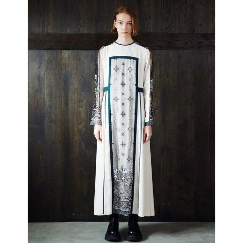 人気メーカー・ブランド murral framed flower dress ロングワンピース