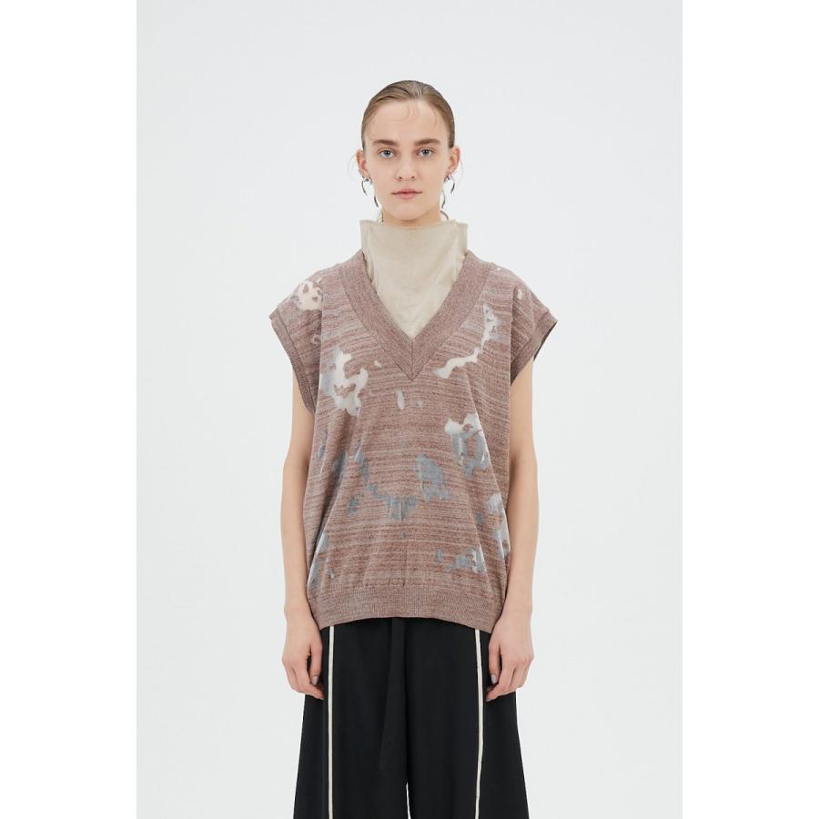 MURRAL STRETCH SHEER SLEEVLESS TOP ミューラル ストレッチ シアー トップス :mu21ssblbe:DAMIER - 通販 - Yahoo!ショッピング