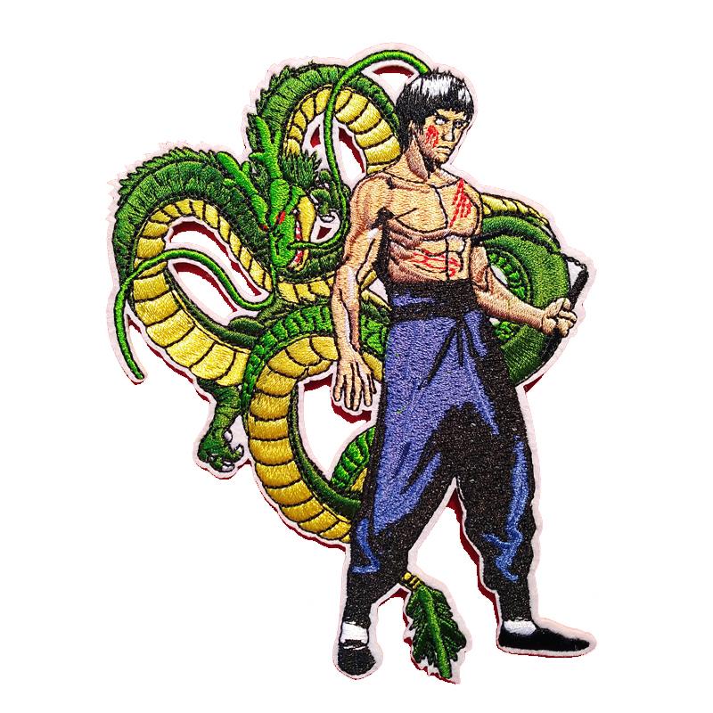 燃えよドラゴン ブルースリーワッペン シェンロン パチパチ 龍 ヌンチャク カンフー ファッションアイテム アイロン圧着 パッチ グッズ ワンポイント 刺繍 2 ダミラ 通販 Yahoo ショッピング