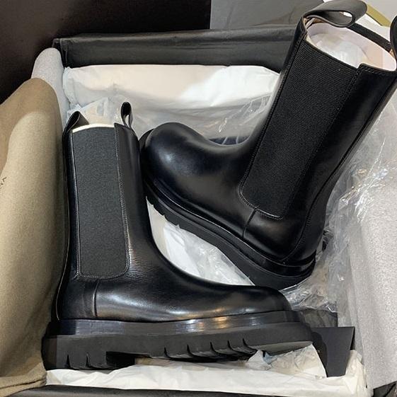 本革 サイドゴアブーツ レザー ミドルブーツ 丈が選べる ラバーソール ショートブーツ 厚底 軽量 プラットフォーム レディース 1024 Sidegoaboots Damon S 通販 Yahoo ショッピング