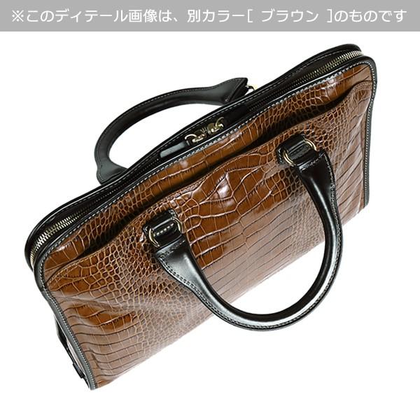 ステファノマーノ ビジネスバッグ A4 薄型 本革 メンズ Art.2839 COCCO 黒 ITALY 【PRM】の画像