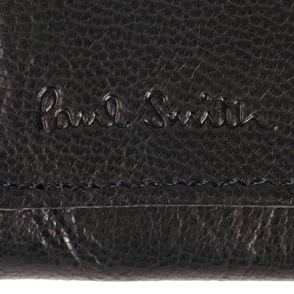 ラスト1点限り☆新品☆箱付 ポールスミス ゴートスキン 4連キーケース 黒 Paul Smith ポールスミス キーケース ゴートクラッキング 4連