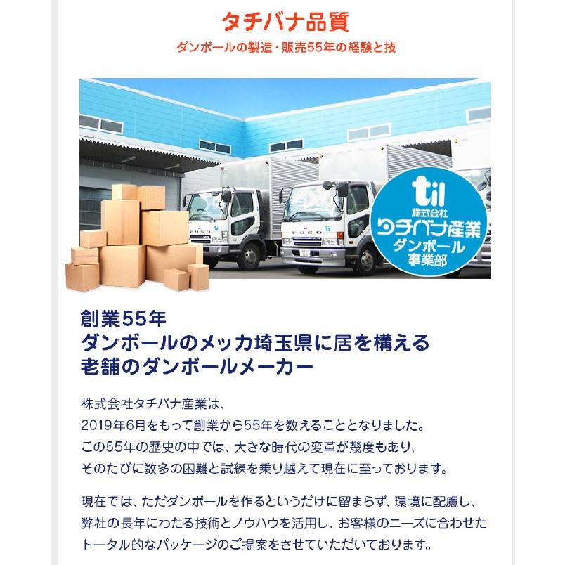 ダンボール 宅配 140サイズ 10枚セット 60.5&times;40.5&times;37 (h) 段ボール 日本製 引越し 収納 梱包 強化 宅配 新生活 アウトドア キャンプ タチバナ産業