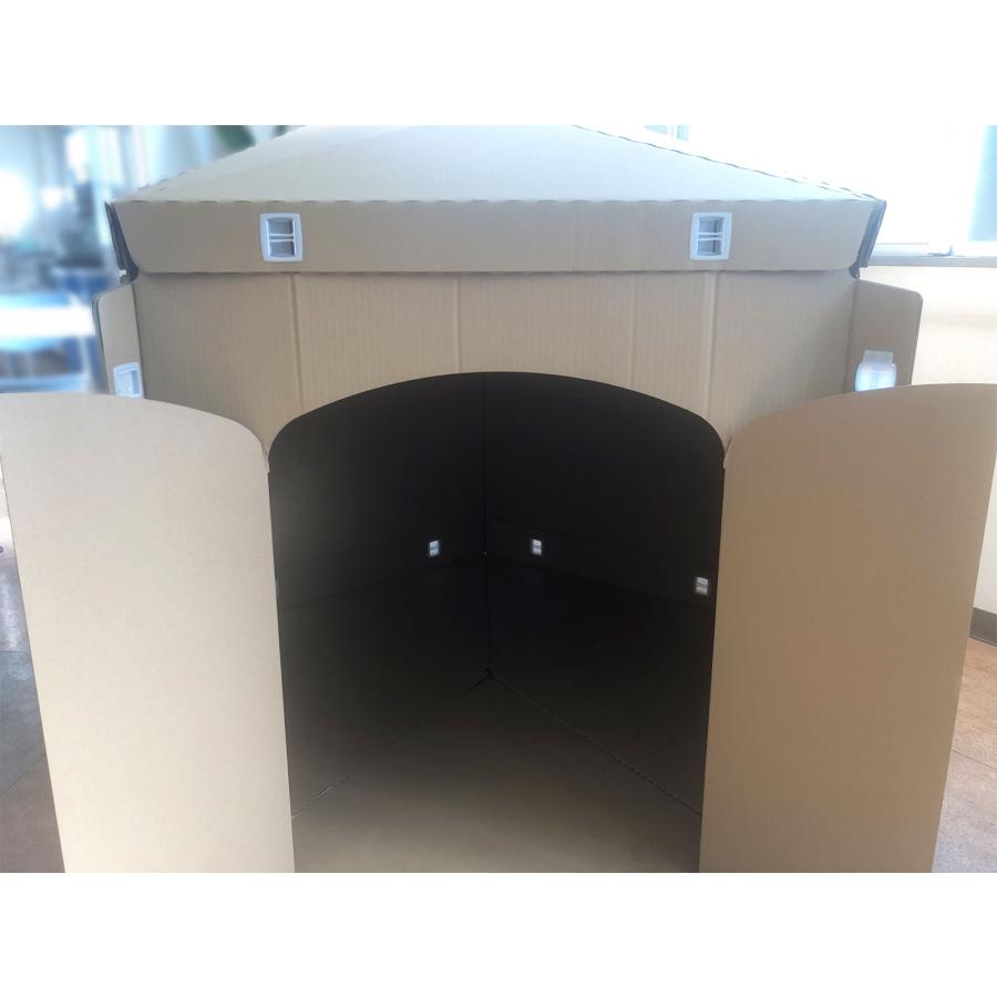 ダンボールハウス Ouchi-Dana mini(オウチダナ ミニ)  防災グッズ 引っ越し 収納 宅配 成人式 大掃除 引っ越し タチバナ産業 |  | 05