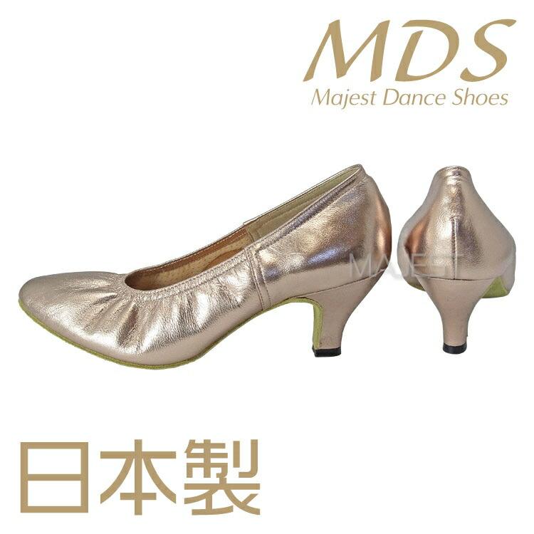【受注生産】【予約注文】社交ダンス シューズ 外反母趾 モダン シューズ 日本製 MDS ソフトクッション【送料無料】(YJ-M-63-G)革 本革 皮 バニオン ワイド 幅広