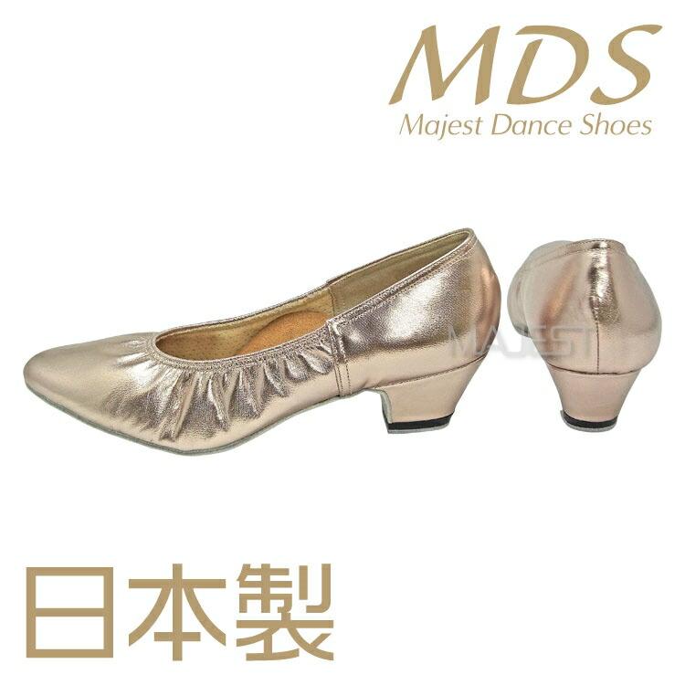 【受注生産】【予約注文】社交ダンス シューズ 外反母趾 モダン シューズ 日本製 MDS ソフトクッション【送料無料】(YJ-M-63-G)革 本革 皮 バニオン ワイド 幅広