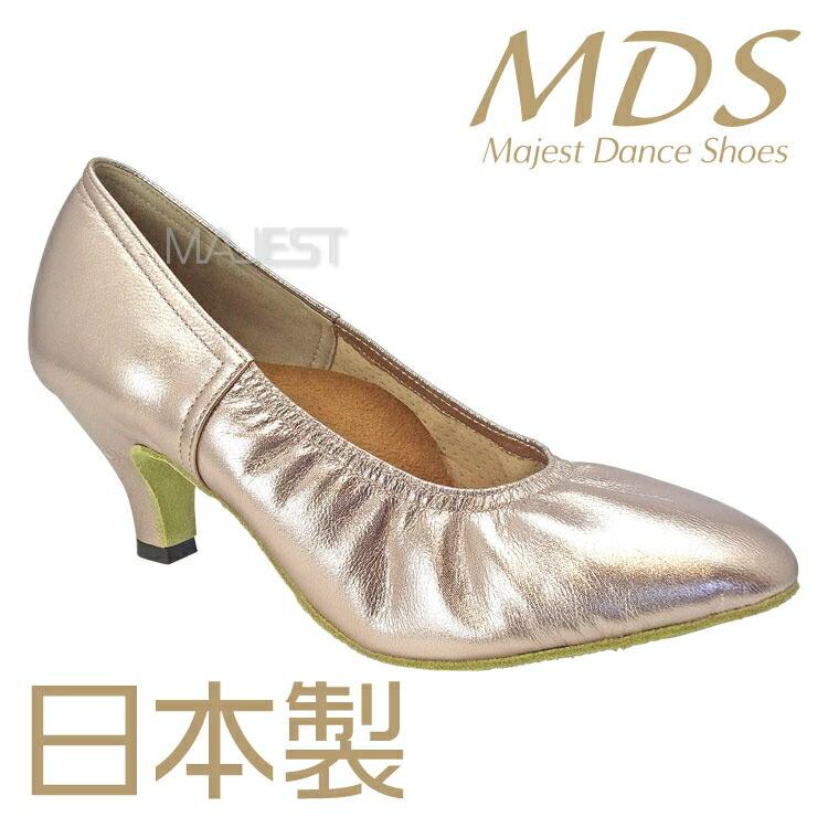 【受注生産】【予約注文】社交ダンス シューズ 外反母趾 モダン シューズ 日本製 MDS ソフトクッション【送料無料】(YJ-M-63-G)革 本革 皮 バニオン ワイド 幅広