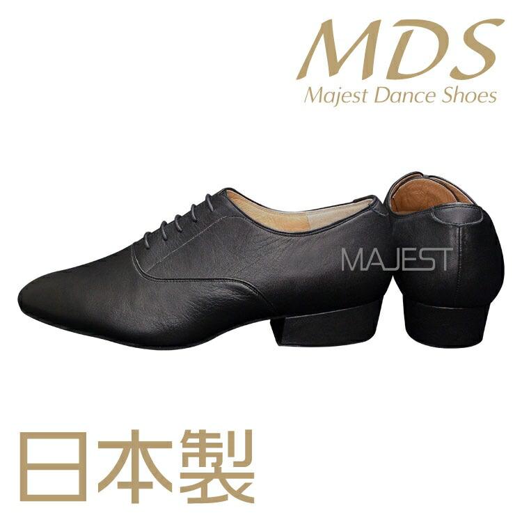 社交ダンス シューズ ダンスシューズ メンズ MDS 日本製 ソフトクッション 男性 LS 兼用シューズ(YJ-MK-30-09) 社交ダンス 靴 MAJEST