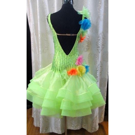 【最終値下げ】 社交ダンス用ラテンドレス　セミオーダー可能 【2538791231】(89100円)