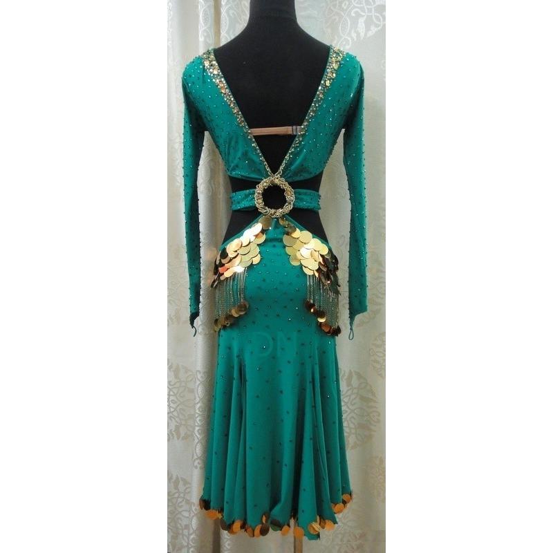 【値下げ】 社交ダンス用ラテンドレス　セミオーダー可能 【M2078034304】(72930円)