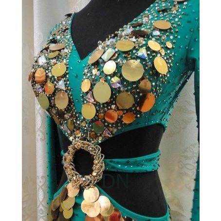 【値下げ】 社交ダンス用ラテンドレス　セミオーダー可能 【M2078034304】(72930円)