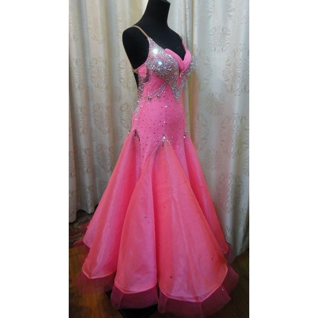 【訳あり品】 社交ダンス用スタンダードドレス　セミオーダー可能 【CE2883536324】(101200円)