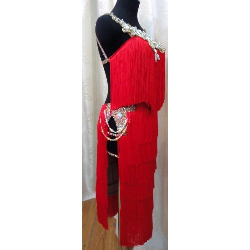 【国産】 社交ダンス用ラテンドレス　セミオーダー可能 【YW2162649212】(75900円)