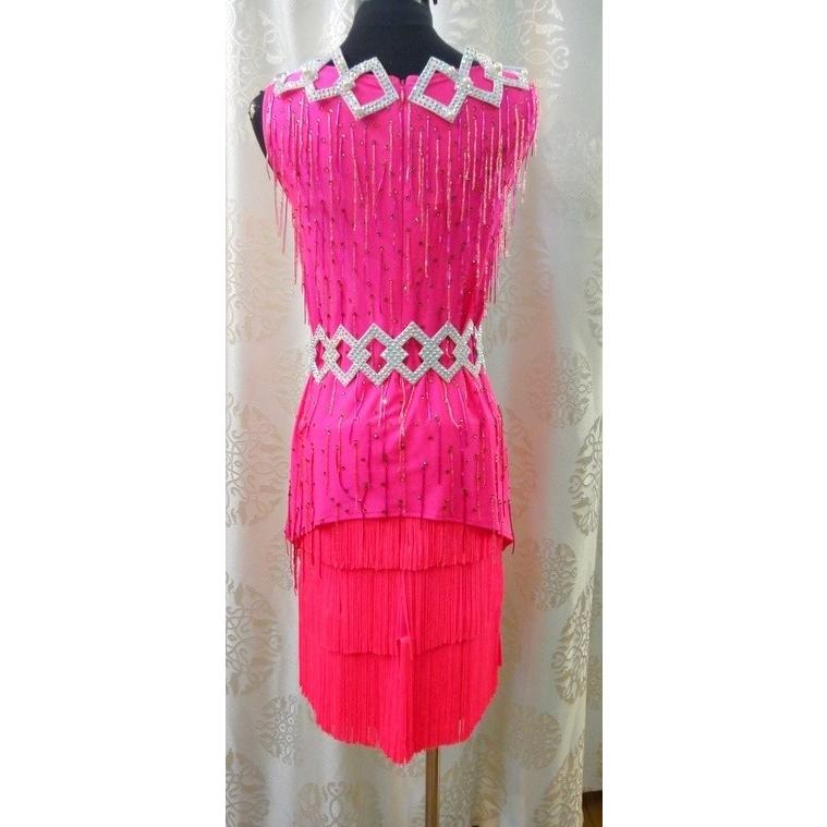 【新品 未使用 日本製】 社交ダンス用ラテンドレス　セミオーダー可能 【XUR2206528353】(77440円)