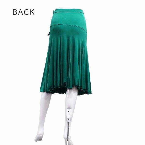 パピヨン ミディスカート No.839 グレープ グリーン ブラック Mサイズ