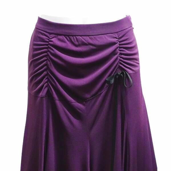 パピヨン ミディスカート No.839 グレープ グリーン ブラック Mサイズ