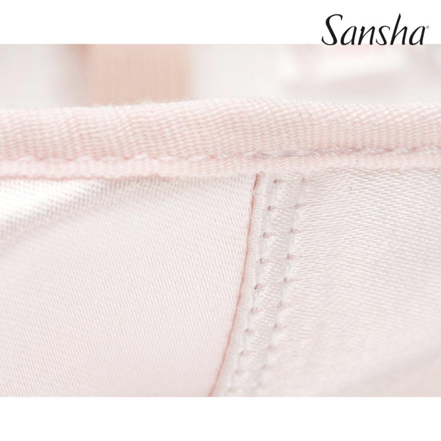 バレエ バレエシューズ サテン リボン付き バレエ発表会 フルソール Sansha サンシャ リボン付き サテンバレエシューズ 4SR | Sansha | 12
