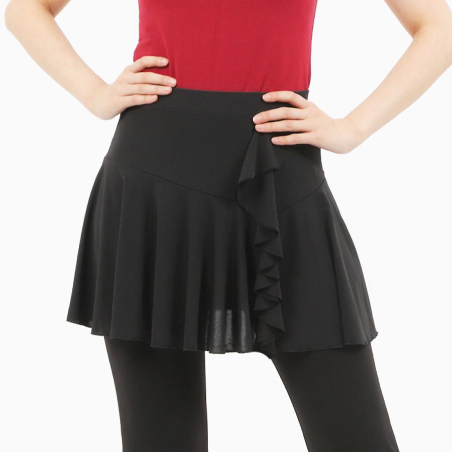 ダンス・ヨガ スカート付パンツ パンツ スカート ZUM(スム) SET501 オーバースカート 美脚 脚長 美尻 体型カバー ダンスパンツ ジャズダンス ヨガパンツ | ZUM | 11