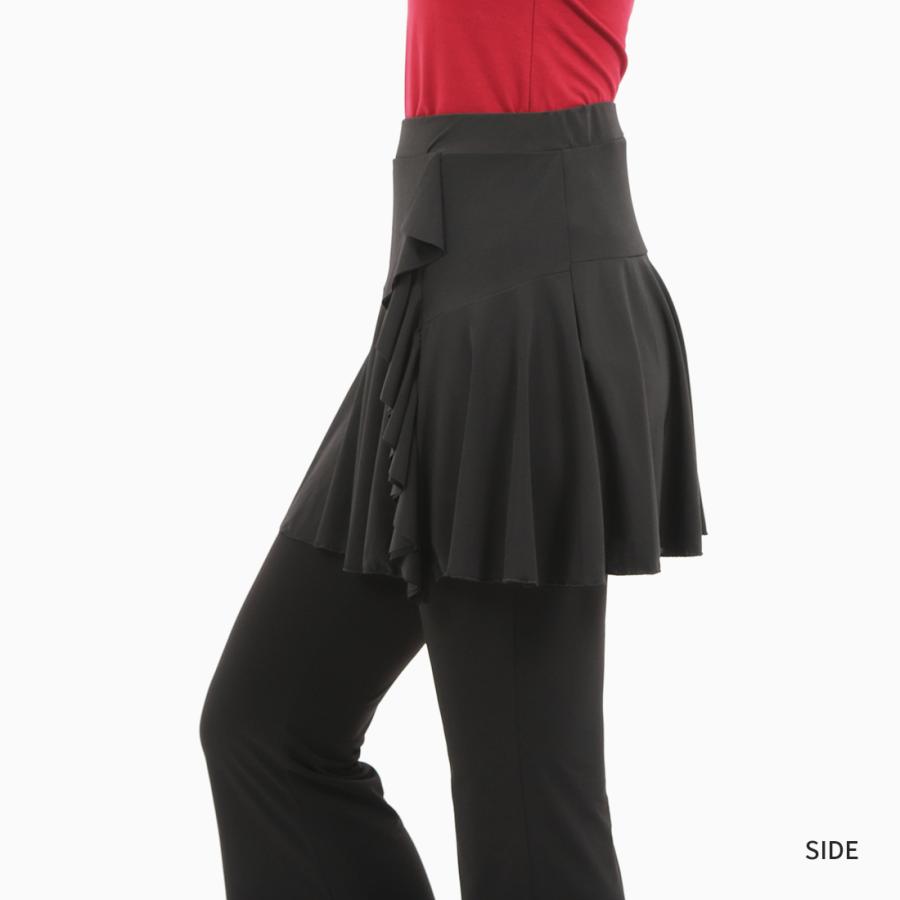 ダンス・ヨガ スカート ZUM(スム) 縦フリルタイプ SK51 美脚 脚長 美尻 体型カバー ダンススカート ダンスパンツ ジャズダンス ヨガスカート スタイルアップ |  | 12